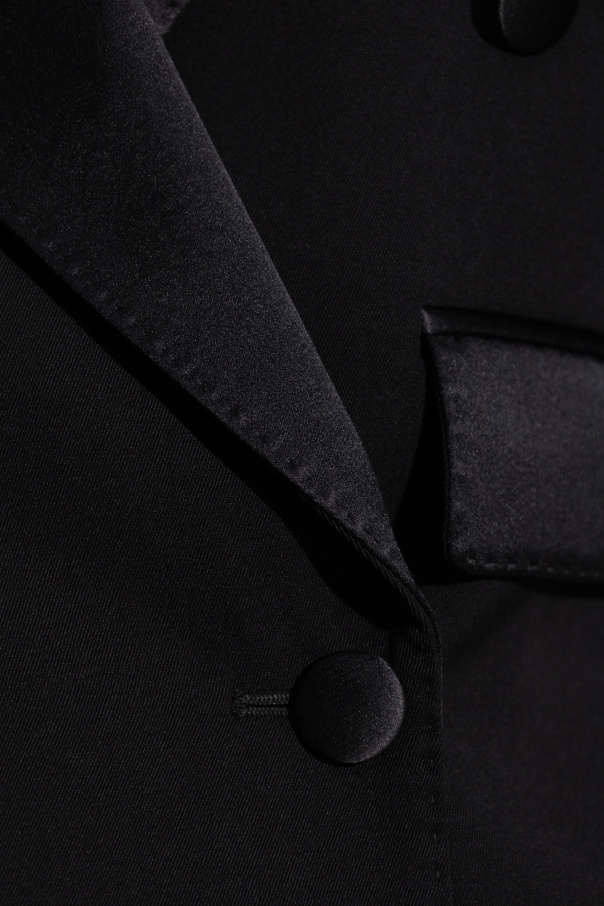 Dolce & Gabbana Black Wool Knit Neck Wrap for Effortless Style main image 0